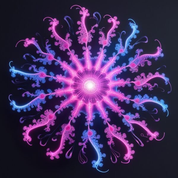 Neon Fractal Bloom