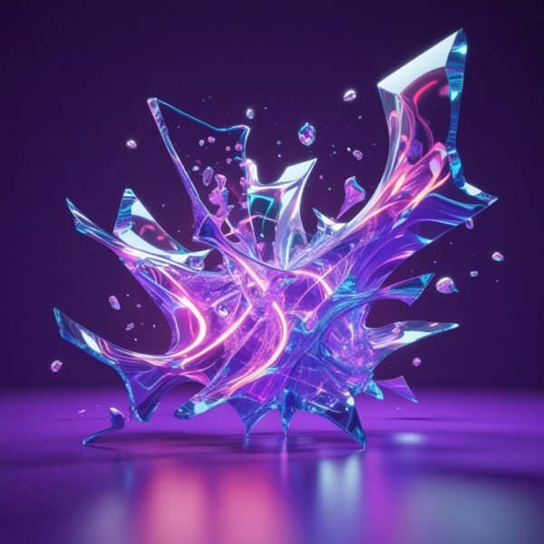 Shattered Neon Reality