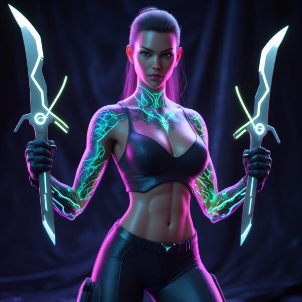 Neon Blade Assassin