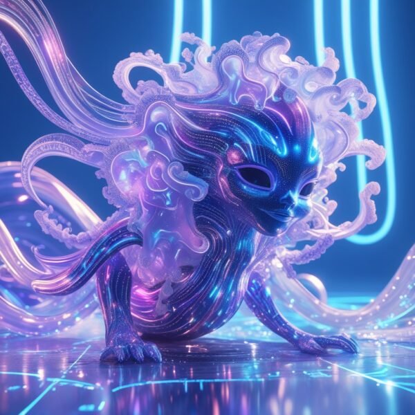 Neon Spirit Guardian