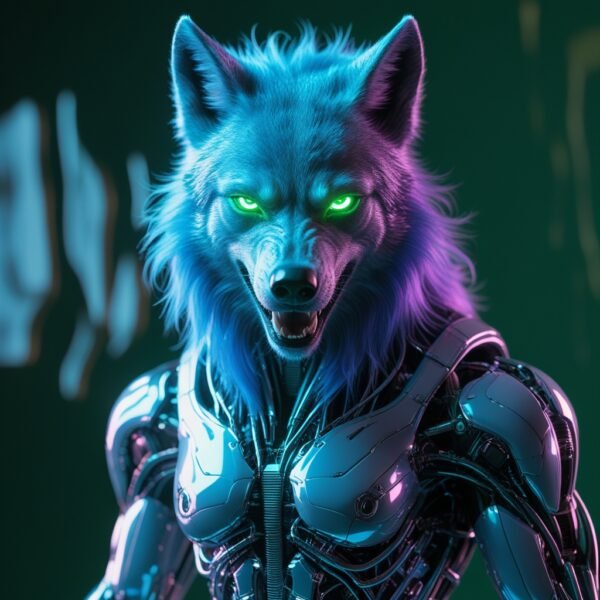 Cyber Wolf: Guardian of the Neon Realm