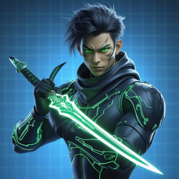 Shadow Cipher: The Neon Blade Assassin