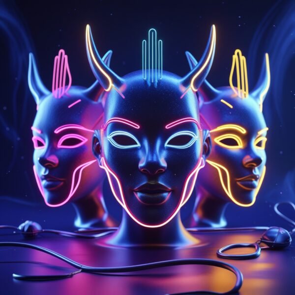 Neon Spirit Masks