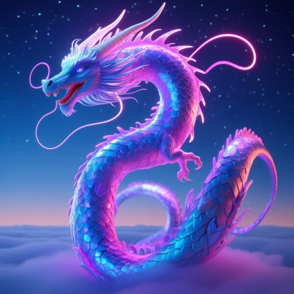 Neon Sky Serpent