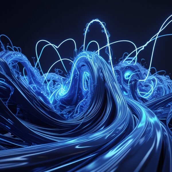 Neon Data Waves