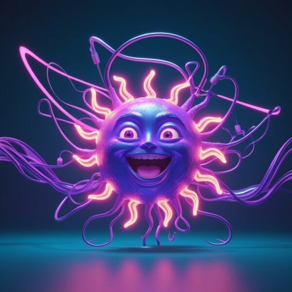 Neon Cyber Entity