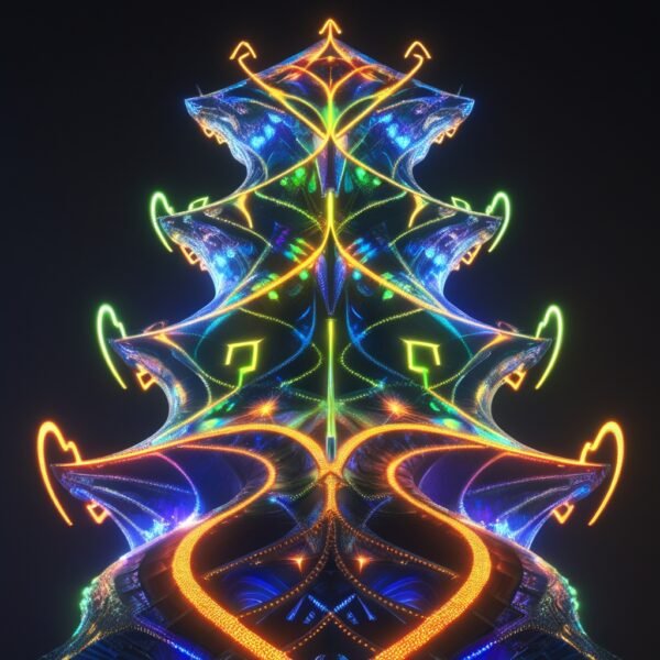 Neon Cyber Temple