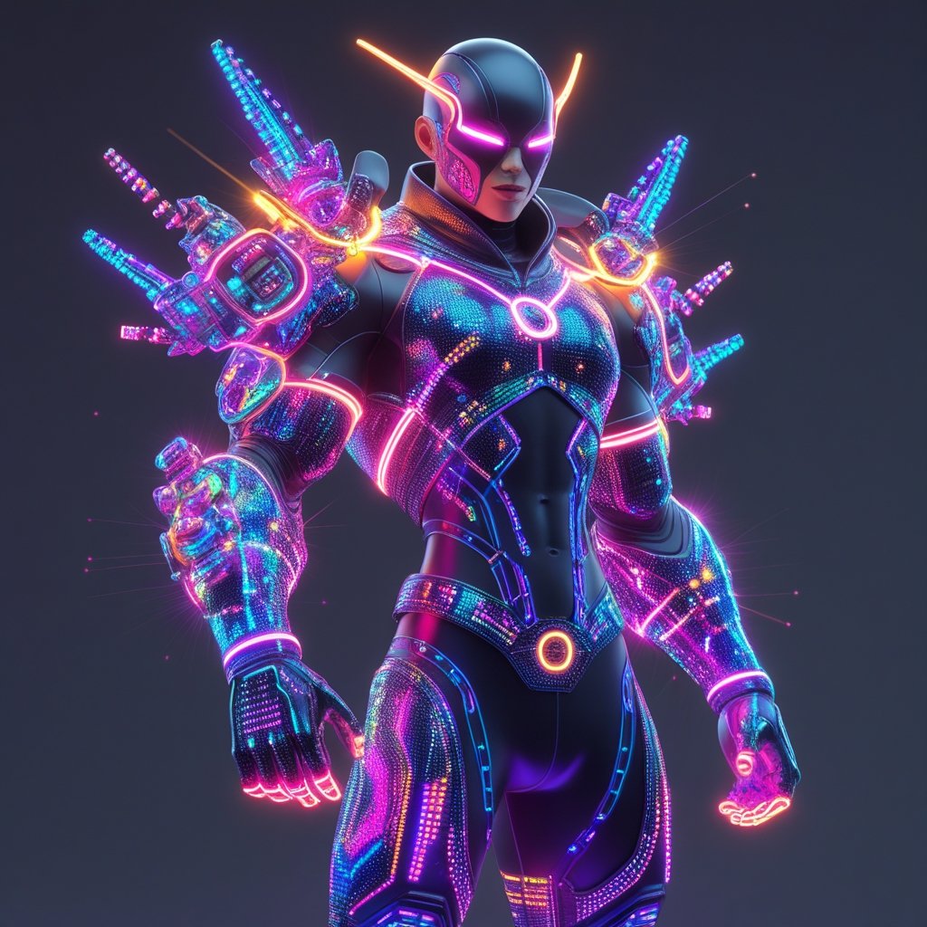 Neon Cyber Warrior — Edition 02